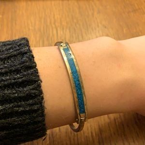 Silver and Turquoise Bangle